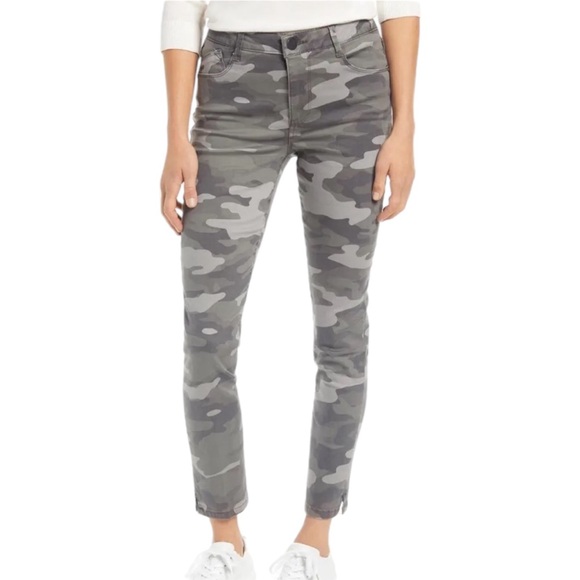 WIT & WISDOM Grey Green Camo Ankle Jeans 16 - Picture 2 of 9